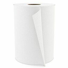 Cascades PRO Roll Paper Towel - 1 Ply - White - Strong, Absorbent - For Restroom, Breakroom, Kitchen, Education, Industry, Food Service, Retail, Hand - 12 / Box
