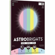 Astrobrights Colored Paper - Letter - 8 1/2" x 11" - 100 / Pack - 100 Sheets - Assorted
