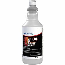 Diversey Hot Stuff Gel Oven and Grill Cleaner - Ready-To-Use - 32 fl oz (1 quart) - Characteristic, Surfactant ScentBottle - 6 - Rust-free, Kosher - White