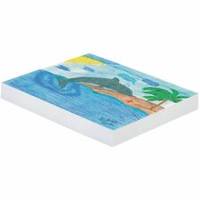 Pacon&reg; Newsprint Paper, White, 24" x 36" , 500 Sheets - 500 Sheets - Unruled Front Ruling - 24" (60.96 cm) x 36" (91.44 cm) Sheet Size - White Paper - Smooth, Recyclable - 500 / Pack