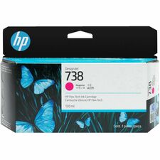 HP 738 Original Inkjet Ink Cartridge - Magenta Pack - 130 mL