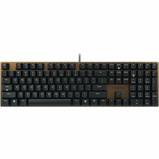 CHERRY KC 200 MX Keyboard - Cable Connectivity - USB Type A Interface - 108 Key(s) - Volume Control, Calculator Hot Key(s) - Windows 7, Windows 8, Windows 10, Windows 11 - English (US) - PC - Mechanical/MX Keyswitch - Black, Bronze