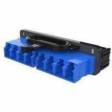 Ortronics Infinium High Density (HD) M8 HD8FP Adapter Panel, 2 LC Quad, Green