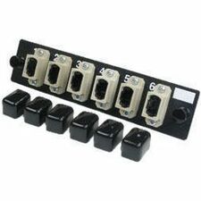Ortronics Q-Series, OFP Adapter Panel 6-MPO multimode beige feed-through adapters, type A