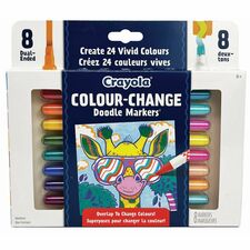 Crayola Colour Change Doodle Markers - Assorted Ink - 8 / Pack