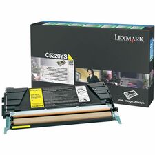 Lexmark Original Laser Toner Cartridge - Alternative for Lexmark C5220YS - Yellow - 1 Each