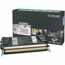 Lexmark Original Laser Toner Cartridge - Alternative for Lexmark C5220KS - Black - 1 Each