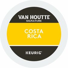 VAN HOUTTE K-Cup Costa Rica Light Roast Signature Coffee - Compatible with Keurig K-Cup Brewer - Regular, American - Light - K-Cup - Costa Rica - Kosher - 24 / Box