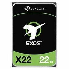 Seagate Exos X22 ST22000NM004E 22 TB Hard Drive - Internal - SAS (6Gb/s SAS) - Conventional Magnetic Recording (CMR) Method