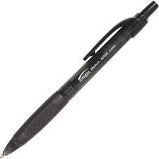 Integra Easy Click Retractable Ballpoint Pen - Medium Pen Point - Retractable - Black - Black Barrel - 12 / Box