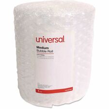 Cushion Wrap, 12" Width x 30 ft Length x 300 mil Thickness, Perforated, Clear, 12/Carton