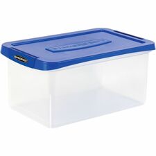 Bankers Box Storage Case - Media Size Supported: Letter - Heavy Duty - Plastic - Clear, Blue - For File - 1 Each
