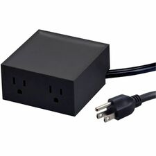 Bostitch Konnect Desk Organizer and Power Systems Power Hub - 2 x AC Power - 120 V AC Voltage - Desk Mountable - Black