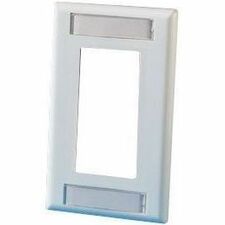 Ortronics Stylistics Plastic Cover Plate, Single Gang