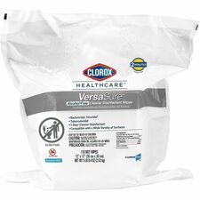 VersaSure Disinfectant Wipes, Large, White, 85/Canister, 2/Carton