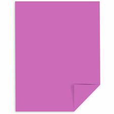 Wausau Paper AstroBrights 65 lb Cardstock - Letter - 8 1/2" x 11" - 65 lb Basis Weight - Acid-free, Lignin-free, High-impact, Long Lasting, Printable - Orchid - 250/Pack - 1 Pack