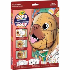 Crayola POPS 3D Activity Set - Pets - Art, Coloring, Construction - Pets - 1 Each