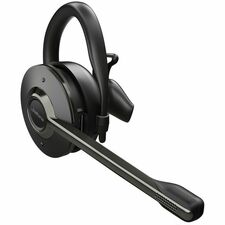 Jabra Engage 65 SE Headset - Stereo - Wireless - DECT - 328.1 ft (100 m) - 40 Hz to 16 kHz - Over-the-ear, Earbud - Monaural - Open - Electret Condenser, Uni-directional Microphone - Noise Canceling