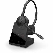 Jabra Engage 65 SE Headset - Stereo - Wireless - DECT - 492.1 ft (150 m) - 40 Hz to 16 kHz - On-ear, Over-the-head - Binaural - Supra-aural - MEMS Technology, Electret Condenser Microphone - Noise Canceling