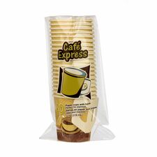 CAFE EXPRESS 4 Oz Cup - 118.29 mL - Beige - Paper - Cold Drink, Hot Drink, Beverage - 20 / Pack