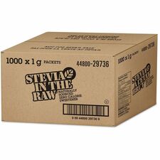 Stevia in the Raw Zero-Calorie Sweetener, 1 g per Packet, Case of 1,000 - 0.04 oz (1 g) - 1000 / Box