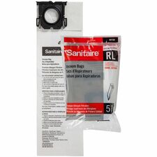Sanitaire RL Premium Paper Bag 68104 - 5 / Pack - Style RL - White - Paper