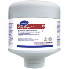 Suma AlupakTM/MC II P9 - For Dishwasher, Metal, Aluminum, Commercial, Industry - Concentrate - Powder - 9 lb (4082.33 g) - 12.3 to 99 pH - Kosher, Odorless, Aluminum-safe - White - 4 / Unit