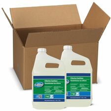 P&G Luster Professional Liquid Chlorine Sanitizer, Concentrate, 3.78 L, Case of 2 - For Multipurpose - Concentrate - Liquid - 3.70 L - Antimicrobial, Disinfectant - 2 / Unit