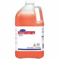 Diversey Final StepTM/MC / J-512TM/MC Disinfectant Sanitizer - For Multipurpose - Concentrate - Liquid - 3.79 L - 7 to 7.9 pH - Quaternary Scent - Kosher, Rinse-free, Disinfectant - Red - 4 Container
