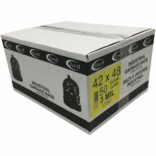 ECO II Trash Bag - Recycled - Clear - Ultra-Strong - Industrial Grade - 42" - 50 / Case