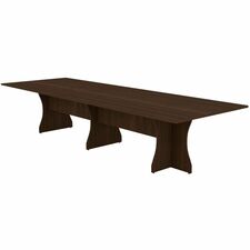 HDL Innovations Rectangular Boardroom Table, Evening Zen, 141-3/4" x 47-1/4" x 29" - Band Edge - Material: Laminate - Finish: Evening Zen, Laminate - Durable - For Conference Table, Boardroom - 1