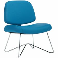 Offices To Go Soda-F Lounge Chair, Bluebell Terrace Fabric - Blue Back Color - Fabric