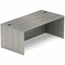 Offices To Go Newland Rectangular Desk - 72x30" - Noce Grigio - Rectangle Top - Office, Meeting, Training - Light Gray, Noce Grigio