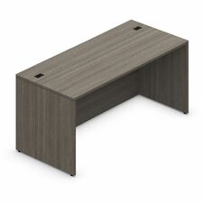 Offices To Go Newland Rectangular Desk - 72x30" - Absolute Acajou - Rectangle Top - Office, Meeting, Training - Gray, Absolute Acajou
