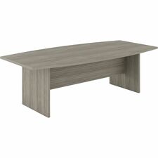 Offices To Go Newland 96" Boat Shaped Boardroom Table - Noce Grigio