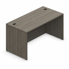 Offices To Go Newland Rectangular Desk - 66x30" - Absolute Acajou - Rectangle Top - Office, Meeting, Training - Gray, Absolute Acajou