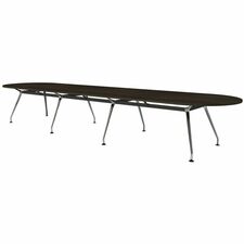 HDL Innovations Conference Table - Material: Laminate - Finish: Laminate - Gray Dusk Table Top - Sturdy, Lightweight - For Boardroom, Conference Table - 1
