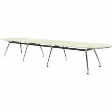 HDL Innovations Conference Table - Material: Laminate - Finish: Laminate - Winter Wood Table Top - Sturdy, Lightweight - For Boardroom, Conference Table - 1
