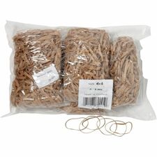 Dixon Star Rubber Band - Size: #64 - 3.50" (88.90 mm) Length x 0.25" (6.35 mm) Width - 64 lb/in - Elastic, Latex-free - Rubber - 1600 Bag