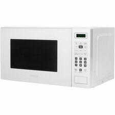 Danby 0.7 cu. ft. Countertop Microwave in White - 19.82 L Capacity - 10 Power Levels - 700 W Microwave Power - 10" Turntable - 120 V - FuseMetal