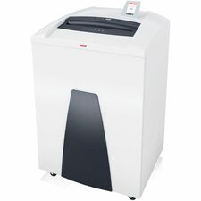 HSM SECURIO P44i - 1/32" x 7/16" - Continuous Shredder - Particle Cut - 19 Per Pass - for shredding Credit Card, Paper, Paper Clip, Staples - 0" (0.79 mm) x 0.4" (11.11 mm) Shred Size - P-6 - 3.35 in/s (84.99 mm/s) - 15.7" (398.78 mm) Throat - 205.17 L Wastebin Capacity