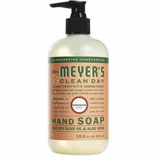 Mrs. Meyer's Geranium Liquid Hand Soap - Geranium Scent - 370 mL - Hand - Cruelty-free, Refillable, Non-drying, Paraben-free, Phthalate-free - 1 Each