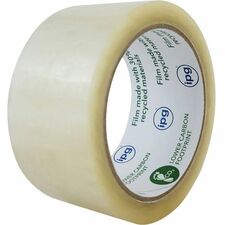 Spicers Carton Sealing Tape Eco 30% Rec 48mm x100m Clear 36/Cs - 109.4 yd (100 m) Length x 1.89" (48 mm) Width - Clear - BOPP - Acrylic Adhesive - UV Resistant, Aging Resistant, Weather Resistant, Yellowing Resistant - For Packaging, Carton - 36 Case