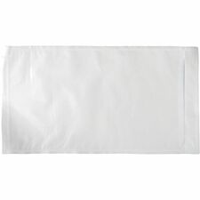 Crownhill Envelope - Document/Shipping - Adhesive - Clear, White - Poly - 1000 / Carton