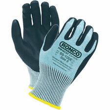 PrimaCut Earth 69-100E Work Gloves - Chemical, Oil, Dirt, Blade Cut, Abrasion Protection - Nitrile Foam Coating - 10 Size Number - X-Large Size - Nitrile Foam - Black/Green - Abrasion Resistant, Cut Resistant, Tear Resistant, Puncture Resistant, Textured Grip, Soft, Flexible, Breathable, Machine Washable, Reusable, Ergonomic, ... - For Automotive, Mining, Metal Fabrication, Carpentry, Glass Handling, HVAC Operation, Construction, Oil & Gas, Chemical, Sharp Object Handling - 96 PairsCase - 6
