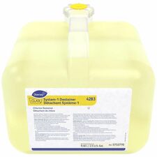 Diversey Clax Bleach - For Laundry, Commercial - Concentrate - Liquid - 9.40 L - Chlorine Scent - Kosher - Yellow - 1 / Unit