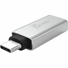 j5create USB-C to USB Type-A 3.1 Adapter - 1 x USB Type C - Male - 1 x USB 3.1 Type A - Female - White - 1 Each