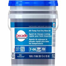 Cascade Professional Dishwashing Detergent - For Commercial, Dishwasher - Concentrate - 18.90 L - Quick Drying - 1 / Unit