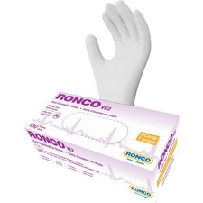 RONCO VE2 Vinyl Examination Glove (4 mil) - 4 mil (0.10 mm) Thickness - X-Large Size - For Right/Left Hand - Vinyl - Clear - Latex-free, Flexible, Comfortable, Durable - For Food, General Purpose, Healthcare Working - 100 / Box