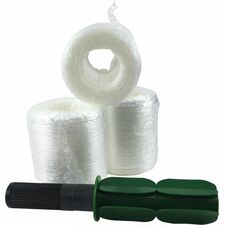 Malpack Coreless Pre-Stretch Hand Wrap, Clear, 5" x 1,000' - Coreless, Ergonomic Design, Handle - Clear - 12 / Carton